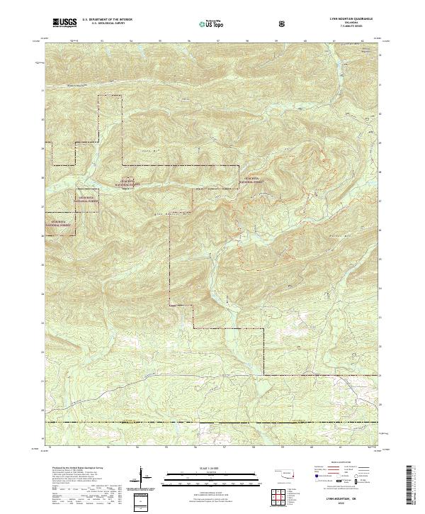 USGS Topographic Map – Lynn Mountain
