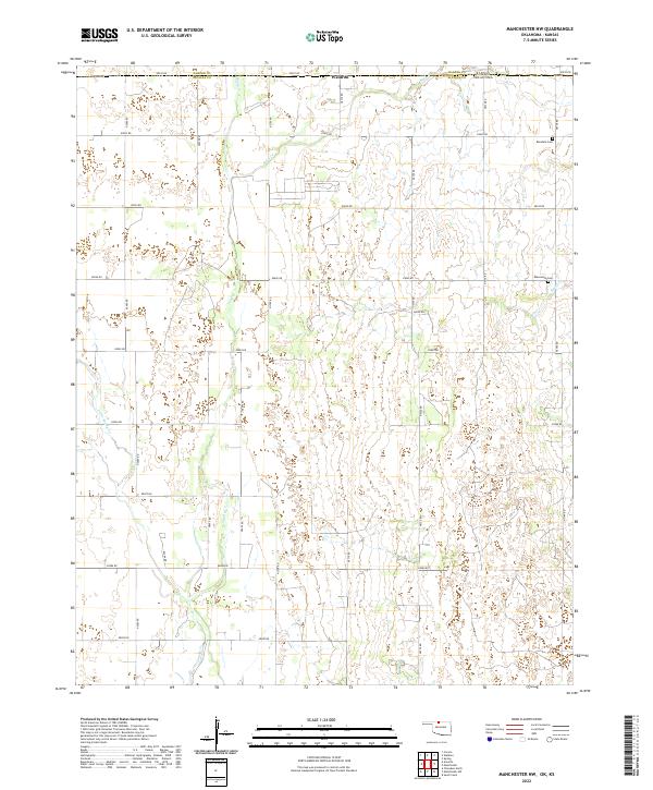 2022 Map of Manchester NW, 2022 Print