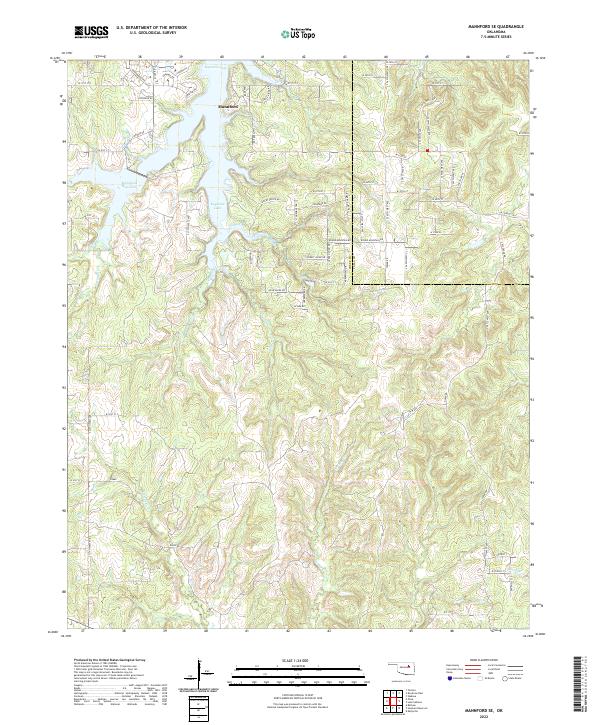 USGS Topographic Map – Mannford SE