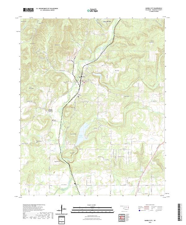 USGS Topographic Map – Marble City