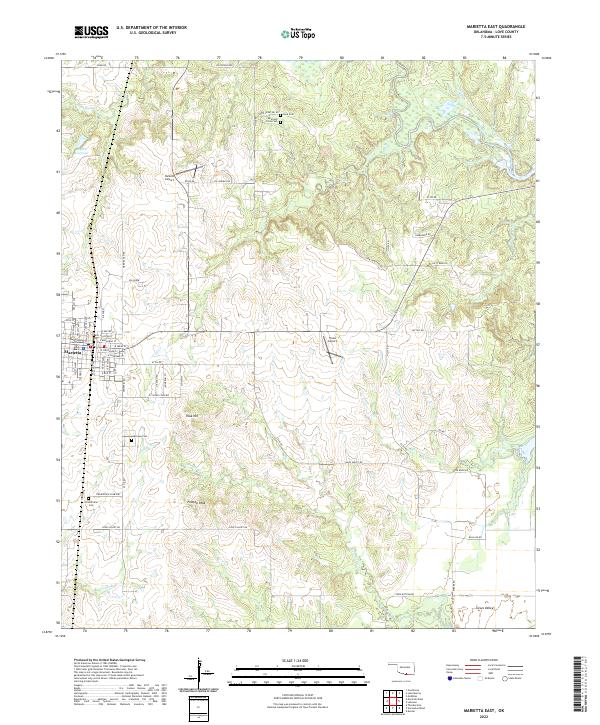USGS Topographic Map – Marietta East