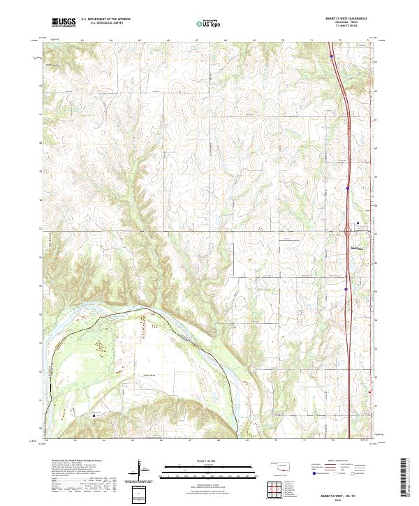USGS Topographic Map – Marietta West