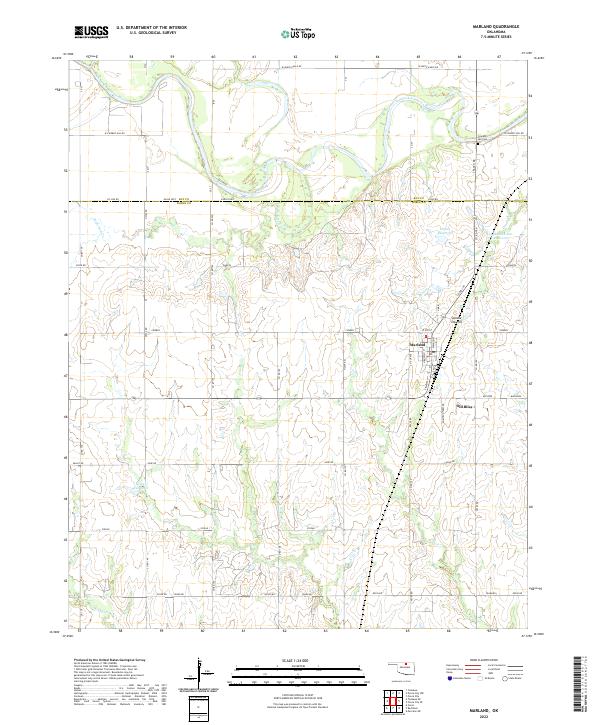 USGS Topographic Map – Marland