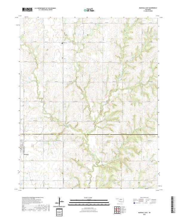USGS Topographic Map – Marshall East