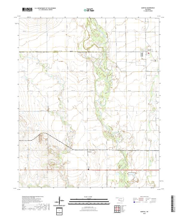 USGS Topographic Map – Martha