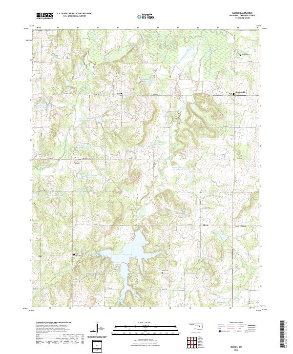 USGS Topographic Map – Mason