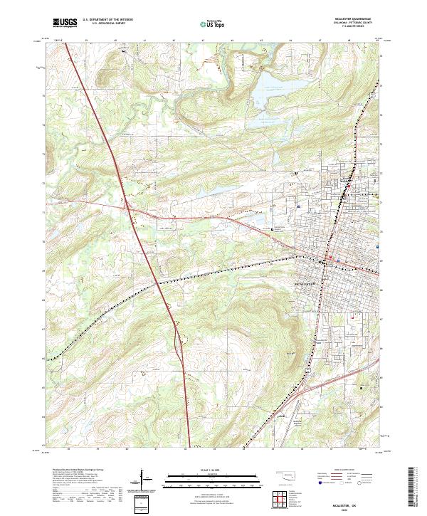 USGS Topographic Map – McAlester