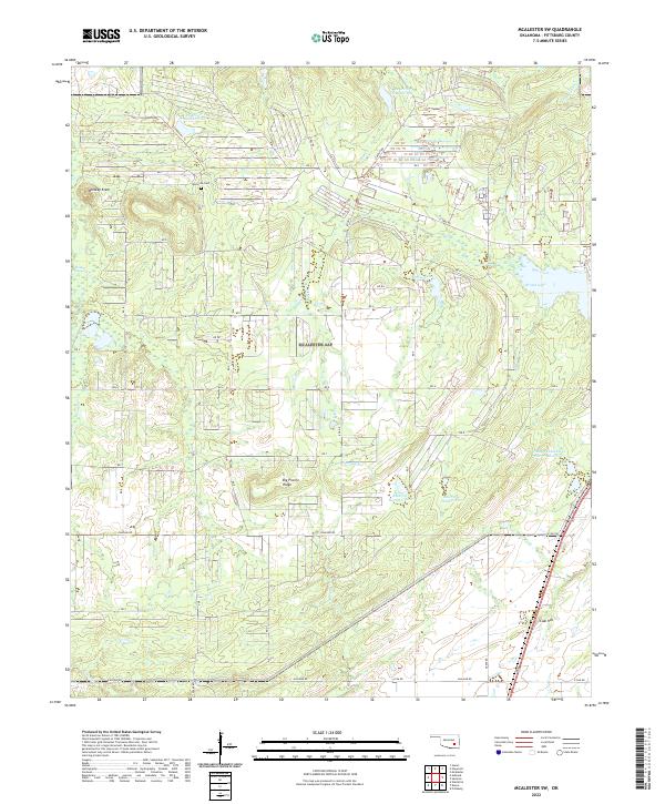 USGS Topographic Map – McAlester SW