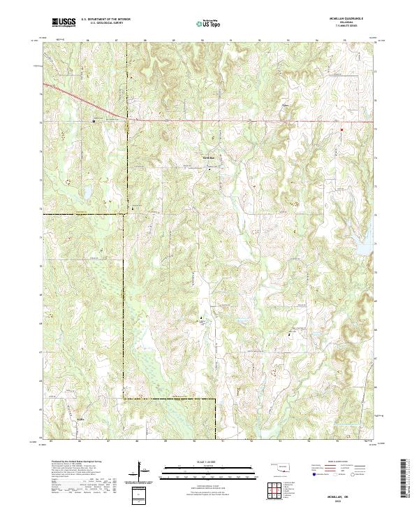 USGS Topographic Map – McMillan