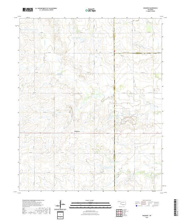 USGS Topographic Map – McQueen