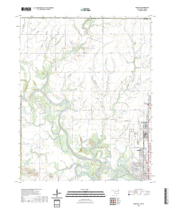 USGS Topographic Map – Miami NW