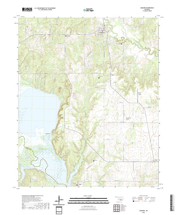 USGS Topographic Map – Milburn