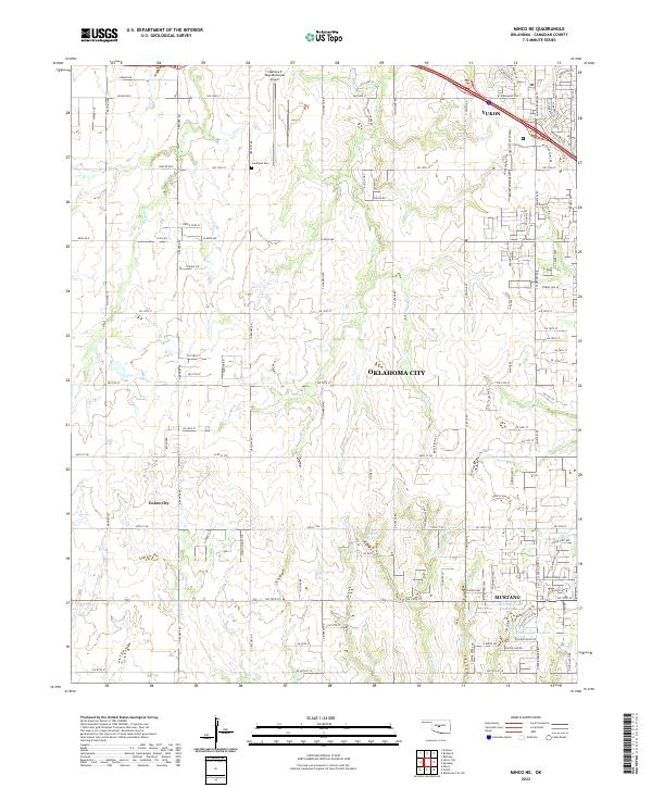 USGS Topographic Map – Minco NE
