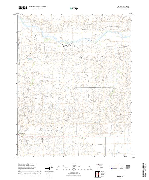 USGS Topographic Map – Mocane