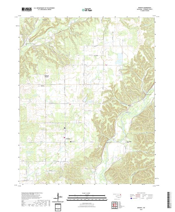 USGS Topographic Map – Moodys