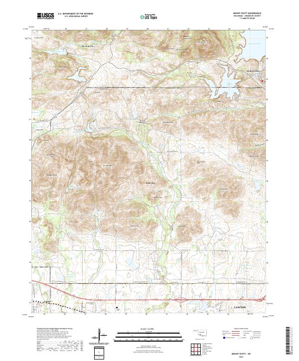 USGS Topographic Map – Mount Scott