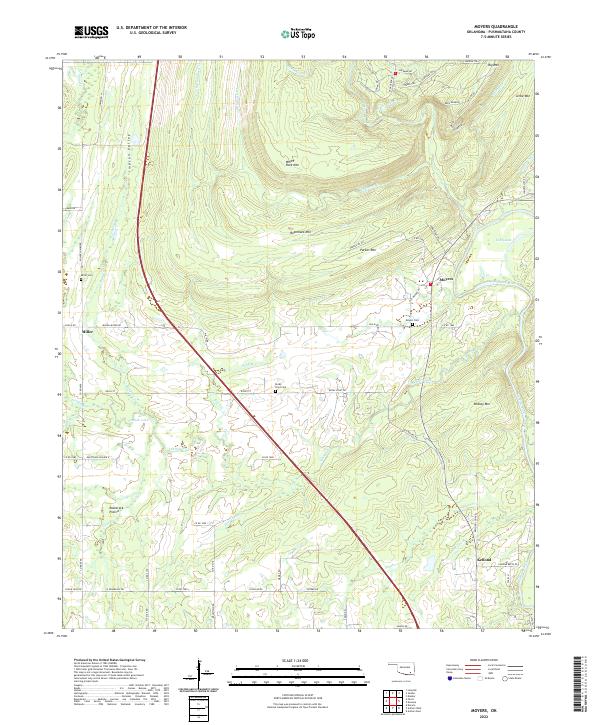 USGS Topographic Map – Moyers