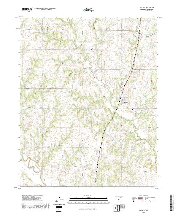 USGS Topographic Map – Mulhall