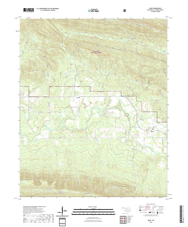 USGS Topographic Map – Muse