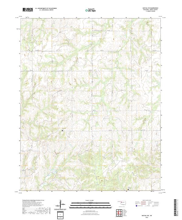 USGS Topographic Map – Mutual SW