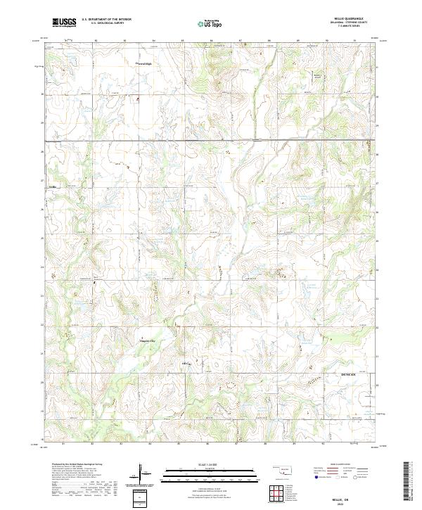 USGS Topographic Map – Nellie