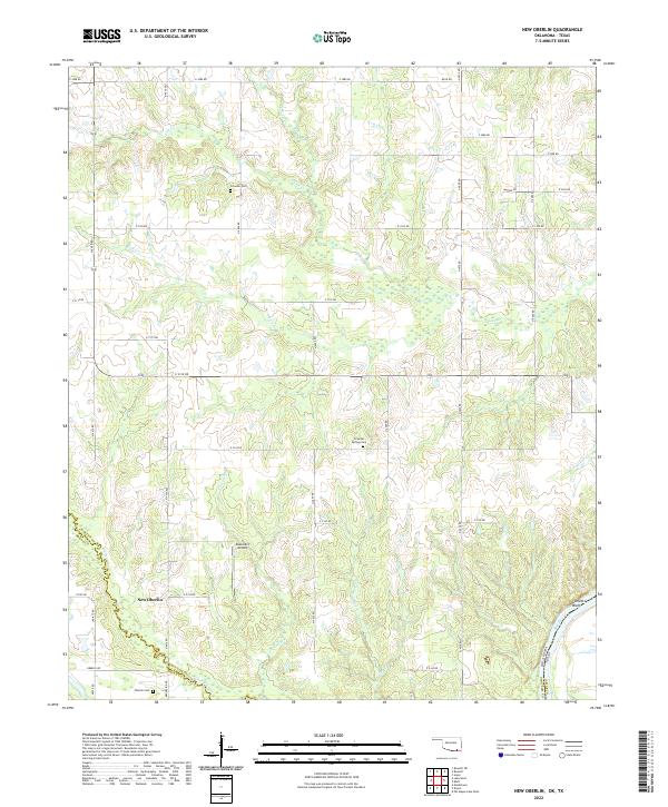USGS Topographic Map – New Oberlin