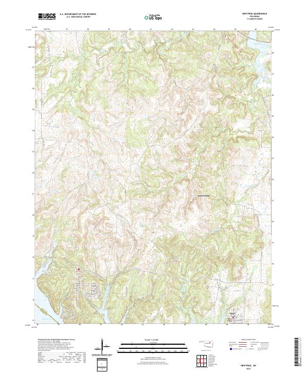 USGS Topographic Map – New Prue