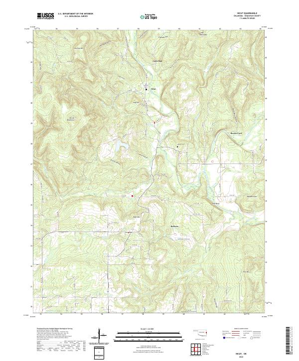 USGS Topographic Map – Nicut