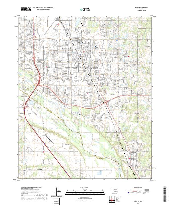 USGS Topographic Map – Norman