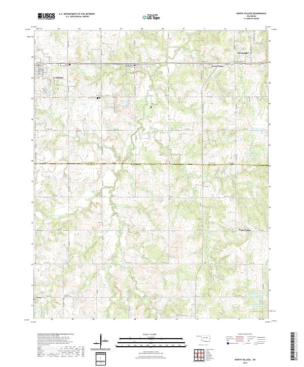 USGS Topographic Map – North Village