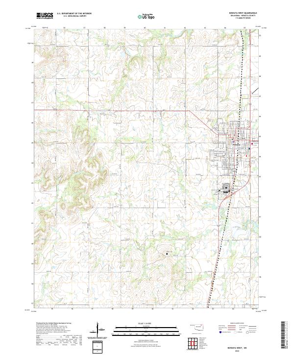 USGS Topographic Map – Nowata West