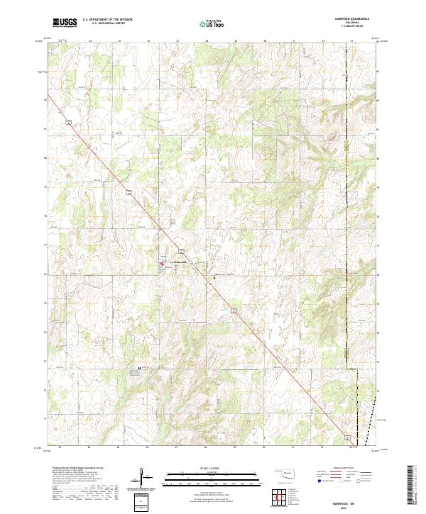 USGS Topographic Map – Oakwood
