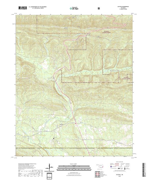 USGS Topographic Map – Octavia