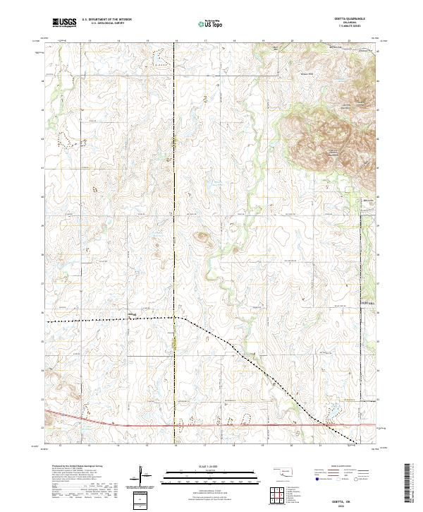 USGS Topographic Map – Odetta