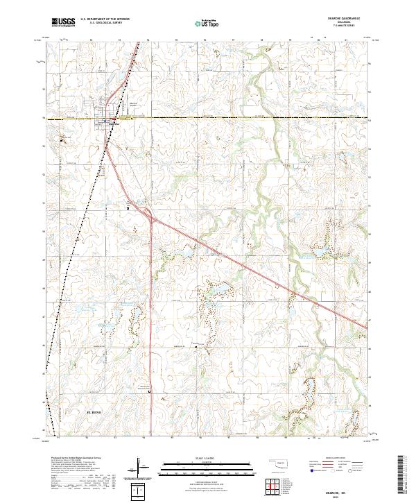 USGS Topographic Map – Okarche