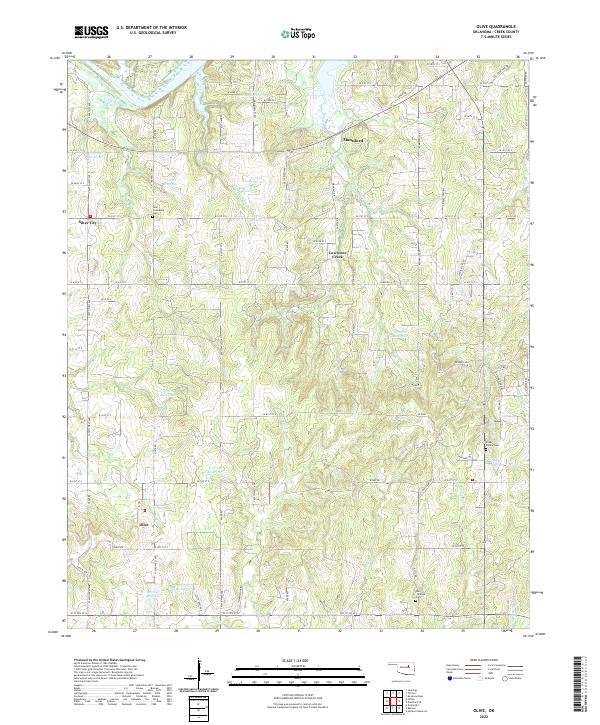 USGS Topographic Map – Olive