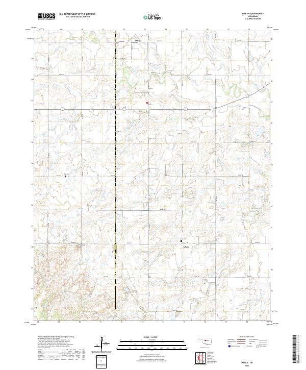 USGS Topographic Map – Omega