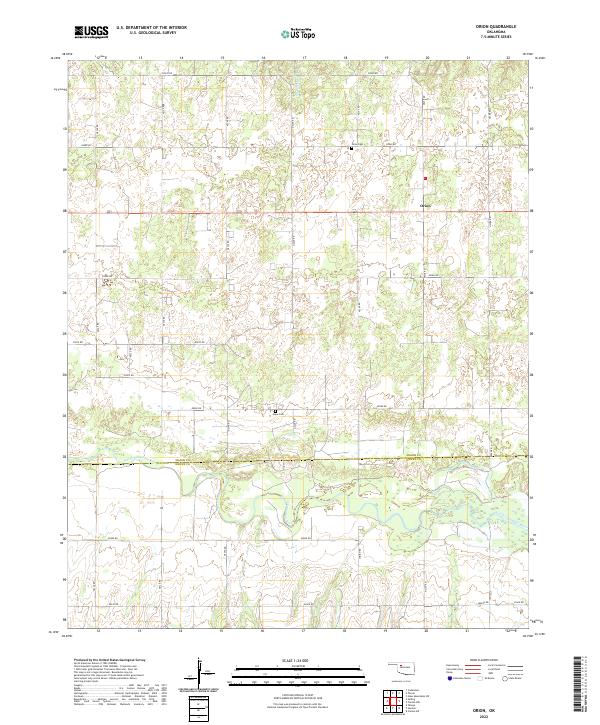 USGS Topographic Map – Orion