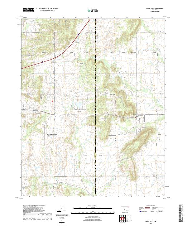 USGS Topographic Map – Osage Hills
