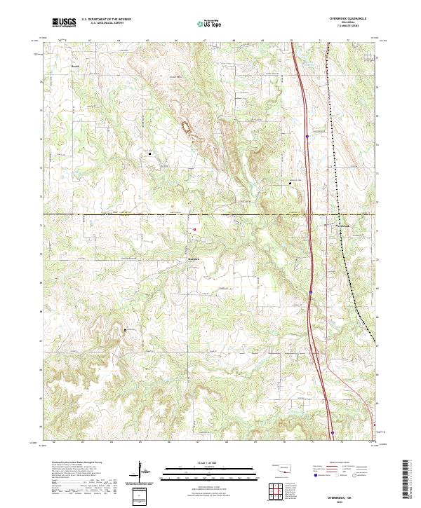 USGS Topographic Map – Overbrook