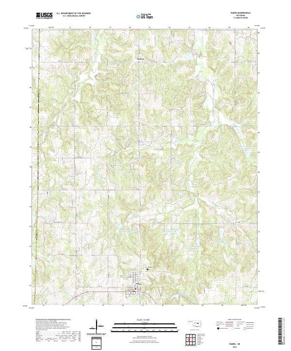 USGS Topographic Map – Paden