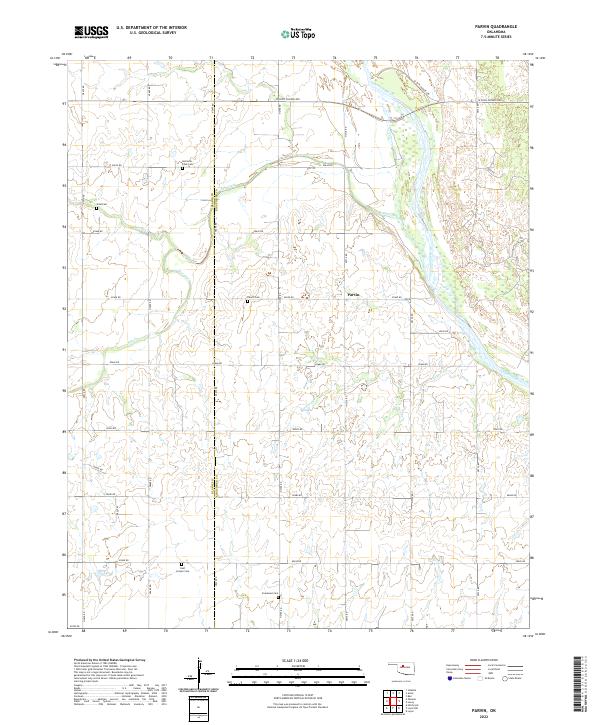 USGS Topographic Map – Parvin