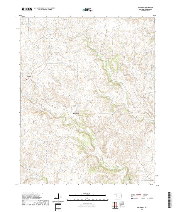 USGS Topographic Map – Pearsonia