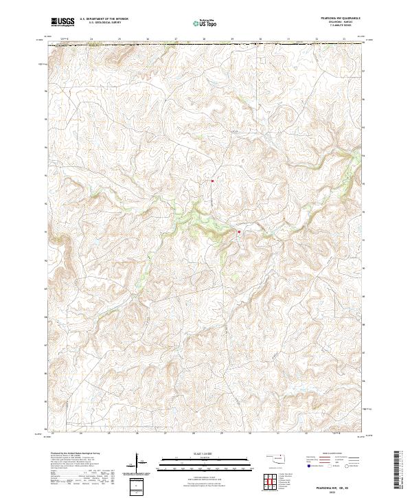 USGS Topographic Map – Pearsonia NW