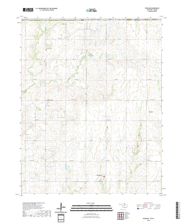 USGS Topographic Map – Peckham