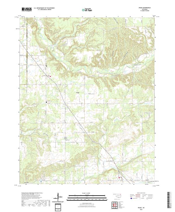 USGS Topographic Map – Peggs