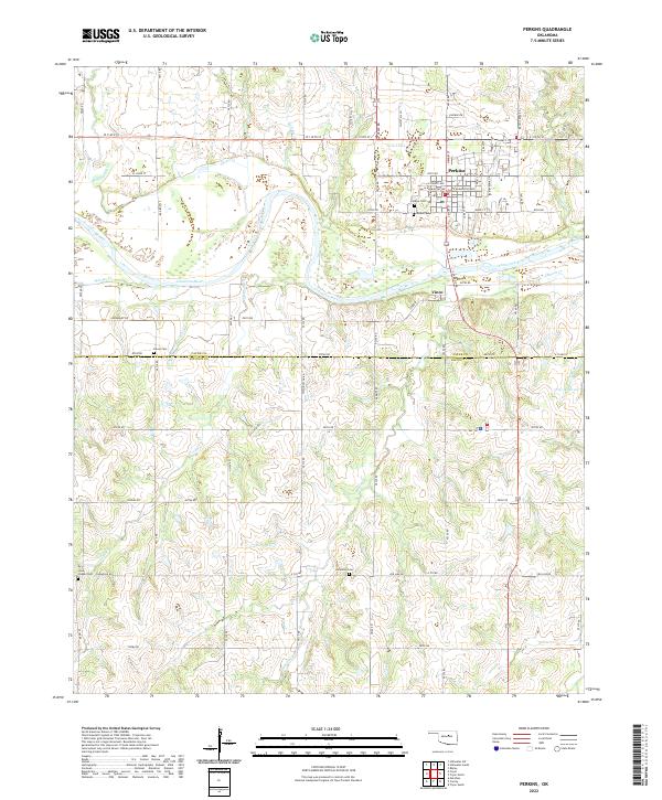 USGS Topographic Map – Perkins