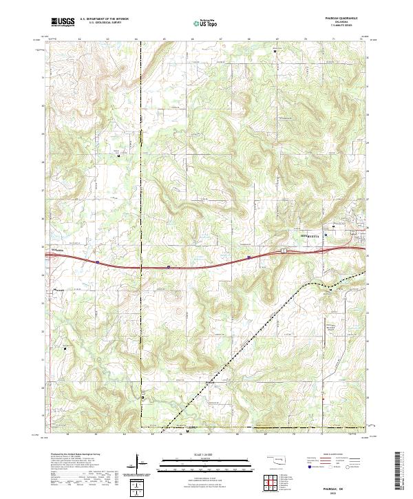 USGS Topographic Map – Pharoah