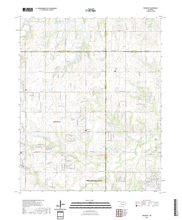 USGS Topographic Map – Piedmont