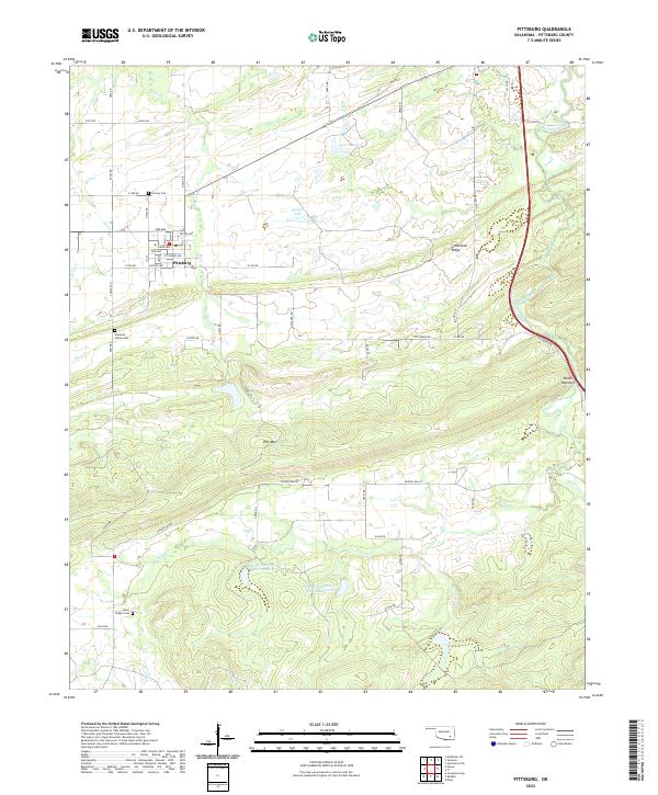 USGS Topographic Map – Pittsburg